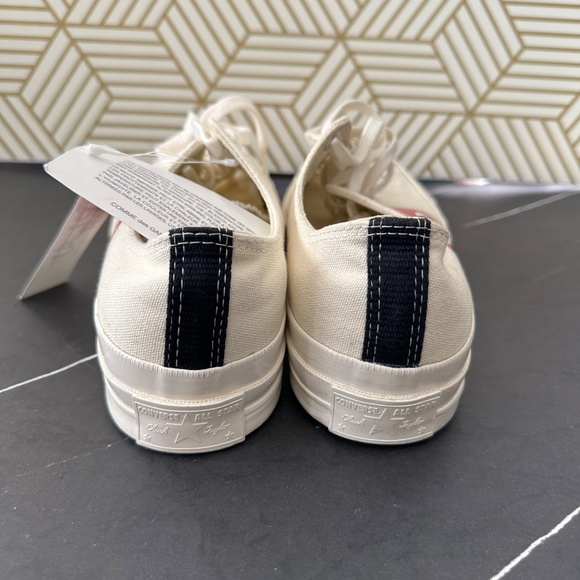 COMME DES GARCONS X CONVERSE PLAY SNEAKERS | NEW | SIZE 9 - Picture 7 of 9